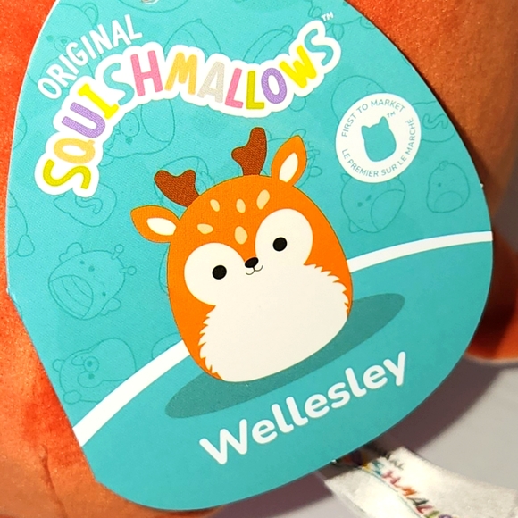 WELLESLEY 🦌 FTM ☆ Orange & White Fawn Original Squishmallow ☆ NWT ☆ - Picture 2 of 8